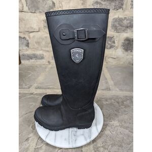 KAMIK The Jennifer Black Rain Boots Size 6 Recycled Rubber Waterproof‎ Canada